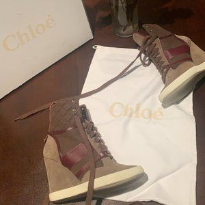 Chloe Wedge Trainers